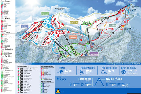 Mapa pistas La Molina - - Caranva