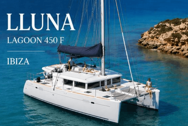 Verhuur Catamaran Lluna — Lagoon 450 F Ibiza